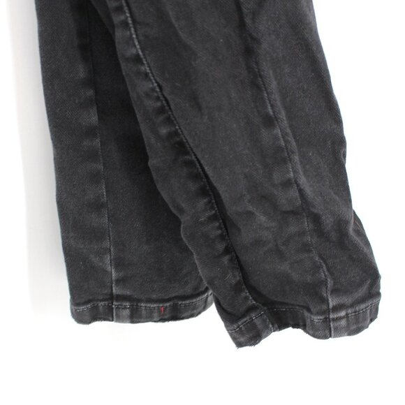Retrofete Kiara Jet Black Italian Denim Jumpsuit Zip Closure Cut-Outs XS X-Small - Picture 9 of 10